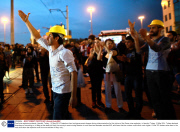 Coal mine explosion protests, Istanbul, Turkey - 15 May 2014
