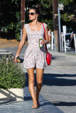 Alessandra Ambrosio gets a smoothie in Brentwood