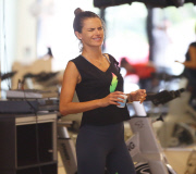 PREMIUM EXCL Alessandra Ambrosio loves her workout NO MAKE UP