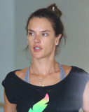 PREMIUM EXCL Alessandra Ambrosio loves her workout NO MAKE UP