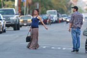 *EXCLUSIVE* Ashton Kutcher and Mila Kunis go to a wine tasting party