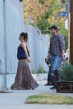 *EXCLUSIVE* Ashton Kutcher and Mila Kunis go to a wine tasting party