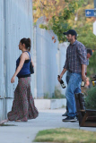 *EXCLUSIVE* Ashton Kutcher and Mila Kunis go to a wine tasting party