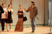 *EXCLUSIVE* Mila Kunis reveals her growing Baby Bump during Date Night with Ashton Kutcher