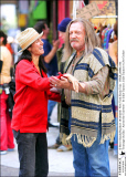 Tournage du film " Across the Universe " de Julie Taymor. Steve Sands