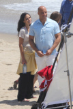The stars of 'Fast & Furious 7' get busy filming on the beach