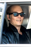 *EXCLUSIVE* Johnny Depp stays in Character as he leaves the set of "Black Mass"