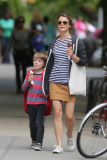 Keri Russell treats her son River to ice cream