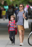 Keri Russell treats her son River to ice cream