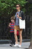 Keri Russell treats her son River to ice cream