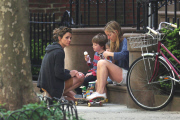 Keri Russell treats her son River to ice cream