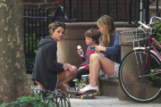 Keri Russell treats her son River to ice cream