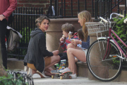 Keri Russell treats her son River to ice cream
