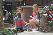 Keri Russell treats her son River to ice cream