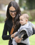 Jordana Brewster and son Julian hit the park