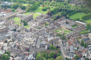 Aerial view of Cambridge, Britain - 03 May 2014