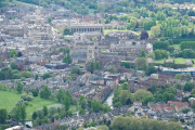 Aerial view of Cambridge, Britain - 03 May 2014