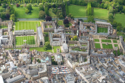 Aerial view of Cambridge, Britain - 03 May 2014