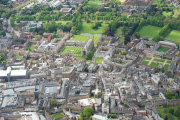 Aerial view of Cambridge, Britain - 03 May 2014