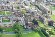 Aerial view of Cambridge, Britain - 03 May 2014