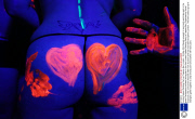 London Naked Painting Party at Trapeze Bar, London - 25 May 2014
