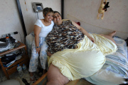 Manuel Uribe who holds the record for being the fattest man in the world, Monterrey, Mexico - 06 Jun 2007