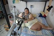 Manuel Uribe who holds the record for being the fattest man in the world, Monterrey, Mexico - 06 Jun 2007