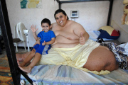 Manuel Uribe who holds the record for being the fattest man in the world, Monterrey, Mexico - 06 Jun 2007