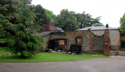 Home of Claudia Schiffer damaged by fire, Lawshall, Suffolk, Britain - 27 May 2014