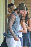 David Beckham wraps up another sweaty workout
