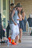 David Beckham wraps up another sweaty workout