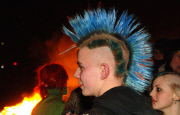 Punks taking part in riots on May 1, Berlin, Germany