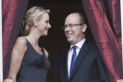 Prince Albert II and Charlene Wittstock at 'Fete de la St Jean' 2011 - Monaco