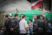 Donbas Batallion recruiting EuroMaidan activists as fighters for 'counter-terrorism' in the east, Kiev, Ukraine - 01 Jun 2014