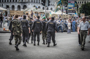 Donbas Batallion recruiting EuroMaidan activists as fighters for 'counter-terrorism' in the east, Kiev, Ukraine - 01 Jun 2014