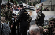 Donbas Batallion recruiting EuroMaidan activists as fighters for 'counter-terrorism' in the east, Kiev, Ukraine - 01 Jun 2014