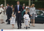 Eucharist ceremony for Juan Valentin and Pablo Nicolas Urdangarin, Barcelona, Spain - 24 May 2009