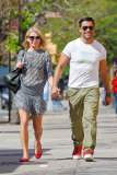 Kelly Ripa and Mark Consuelos enjoy the warm and sunny day together in NYC