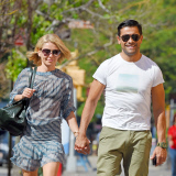 Kelly Ripa and Mark Consuelos enjoy the warm and sunny day together in NYC