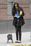 *EXCLUSIVE* Famke Janssen and Licorice get some Fresh Air