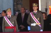 King Juan Carlos And Son Prince Felipe Attend San Hermenegildo Ceremony