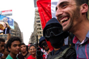 Egyptian supporters of Abdel Fattah al-Sisi celebrate in Tahrir square, Cairo, Egypt - 29 May 2014