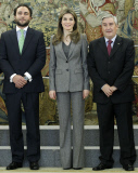 Princess Letizia of Spain with the Spanish Federation of Rare Diseases (FEDER), the Spanish Federation of neuromuscular diseases (ASEM) and the Isabel Gemio Foundation.
