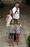 LOS PRêNCIPES DE ASTURIAS Y SUS HIJAS VISITAN LA GRANJA DE ESPORLAS EN MALLORCA