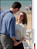 Felipe  and Letizia visit La Concha beach, in San Sebastian