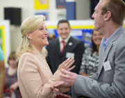 Sophie Countess of Wessex visits Treloar's College, Hampshire, Britain - 04 Jun 2014