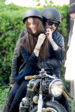 James Franco cuddles up to Amber Heard on set