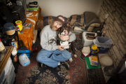 Touching photos capture the bond between homeless people and their loyal pets, America, June 2014
