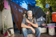 Touching photos capture the bond between homeless people and their loyal pets, America, June 2014