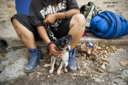 Touching photos capture the bond between homeless people and their loyal pets, America, June 2014